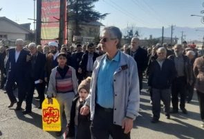 راهپیمایی 22 بهمن در شلمان با حضور شهردار و اعضای شورا