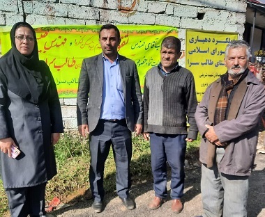 افتتاح پروژه خدماتی و عمرانی روستای طالب سرای اطاقور